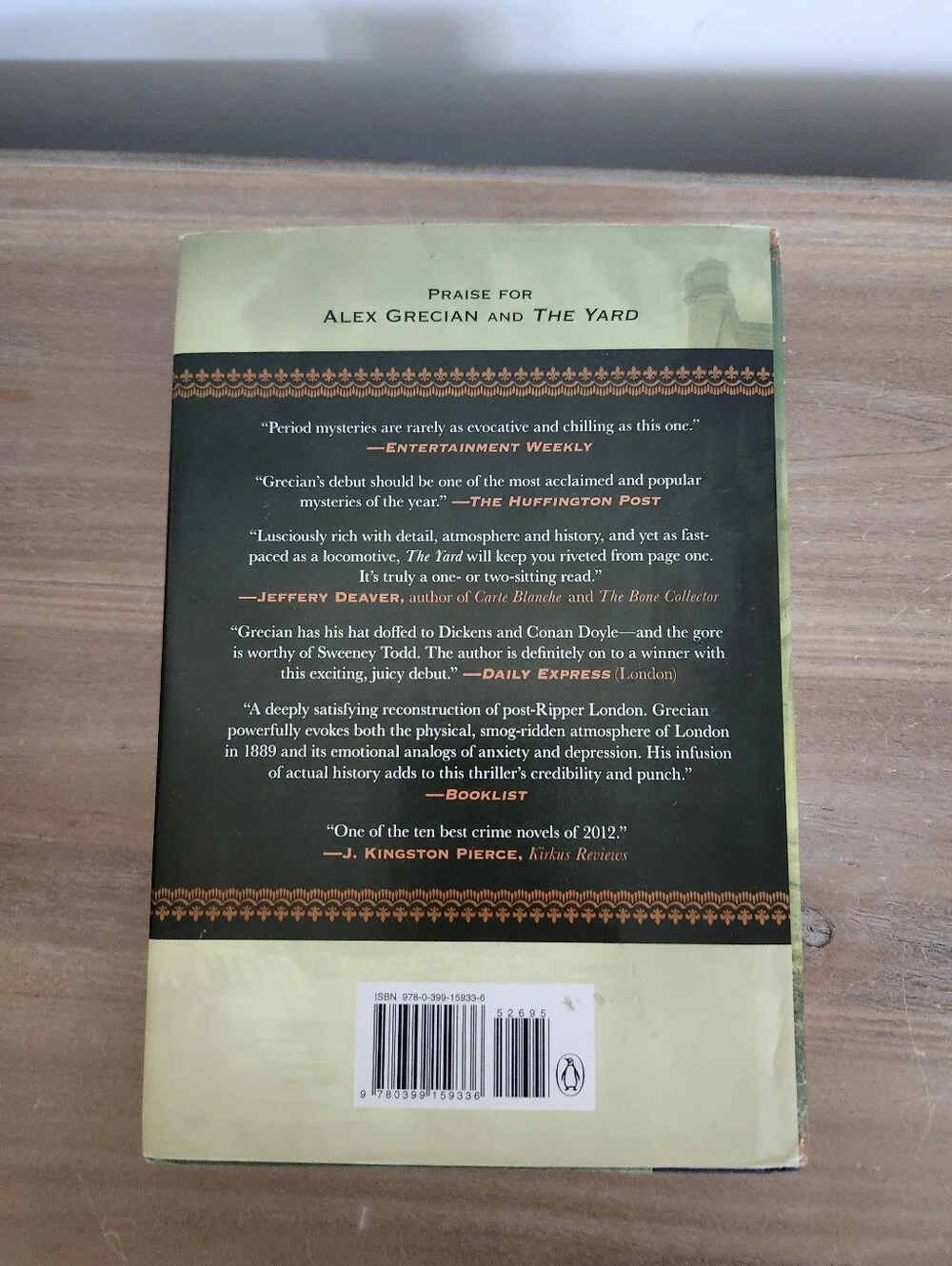 The Black Country Alex Grecian SIGNED 1st Edition 1st Printing Hardcover